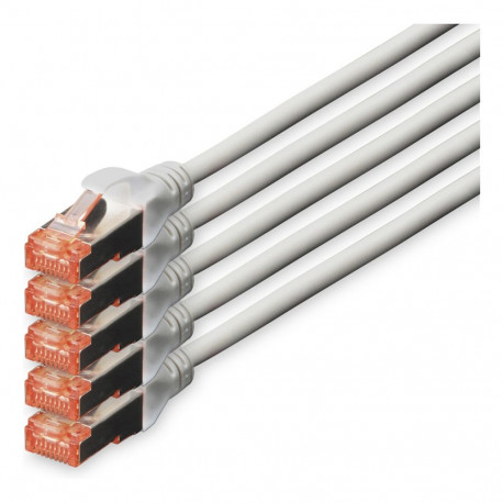 "DIGITUS CAT 6 S/FTP Patchkabel, 5 Stück, 20m, grau"