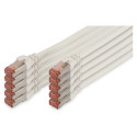 "DIGITUS CAT 6 S/FTP Patchkabel, 10 Stück, 5m, weiß"