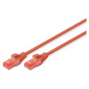 "DIGITUS CAT 6 U/UTP Patchkabel - LSZH, 0,25m, rot"