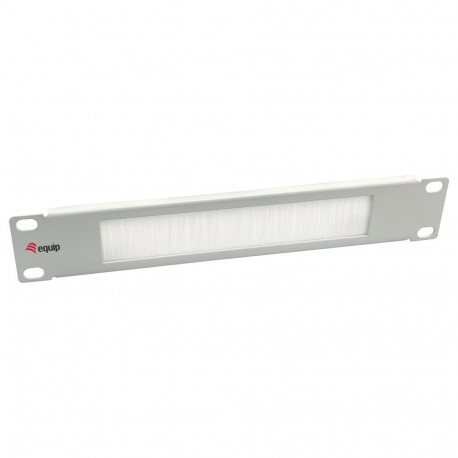 Equip 10" 1HE hall harjaspaneel-kaabliläbiviik