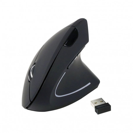 Equip hiir optiline ergonoomiline juhtmevaba USB paremakäeline, must