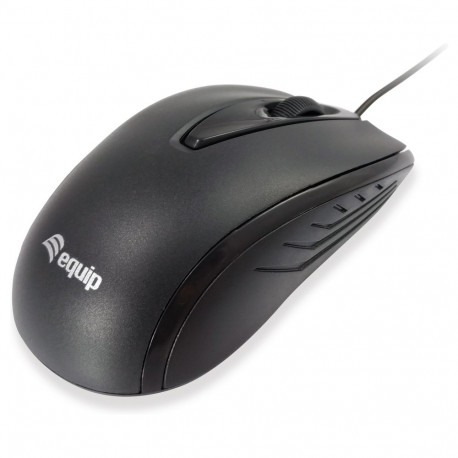 "Equip Optische Maus USB Kompakt Rechts-Linkshänder 1.2m sw"