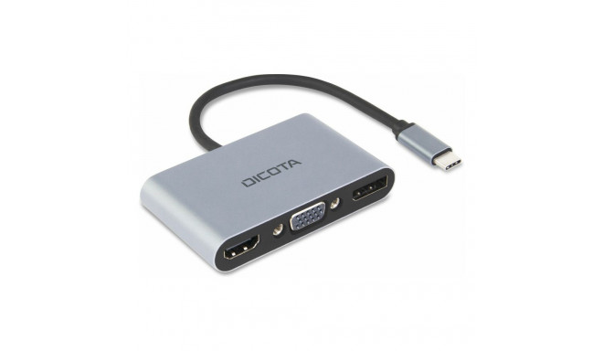 "D Dicota USB-C Portable 5-in1 Docking Station 4K HDMI/DP PD"