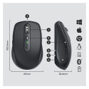 "Logitech MX Anywhere 3 Kabelos + Bluetooth 4000DPI graphit"