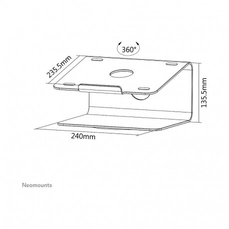 "Neomounts Notebook-Ständer NSLS050 10""-15"" 5KG Silver"