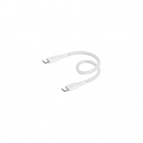 "Belkin geflochtenes USB-C / USB-C-Kabel 0,15m, weiss"