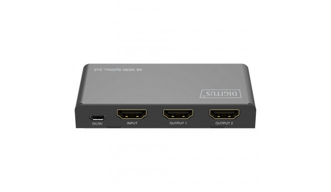 Digitus HDMI-jagaja 1x2 4K/60Hz HDCP 2.3 EDID-juhtimine