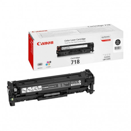 Canon 718 BK Toner Cartridge, Black