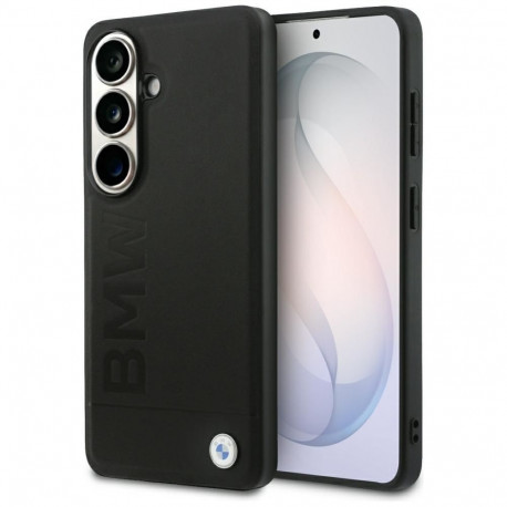BMW BMW Leather Hot Stamp MagSafe Case for Samsung Galaxy S26 - Black