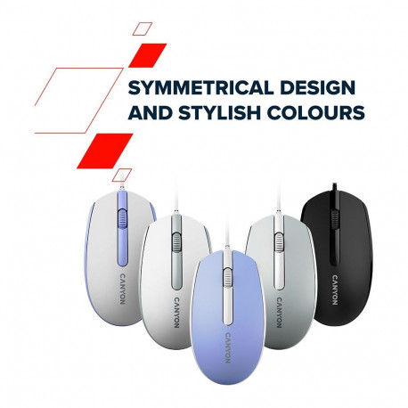 Canyon CANYON mouse M-10 Wired White Grey