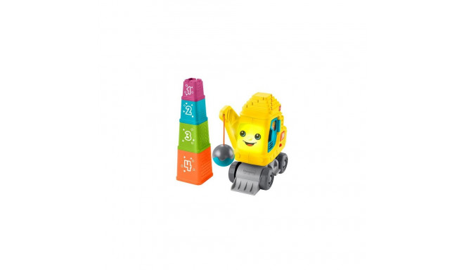 Fisher-Price Count &amp; Stack Crane with Blocks, Lights &amp; Sounds, Multilanguage Version