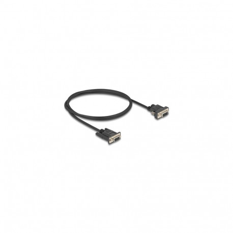 DeLOCK Serial Cable RS-232 D-Sub9 female to D-Sub9 female Power Connection at Pin 9 1 m