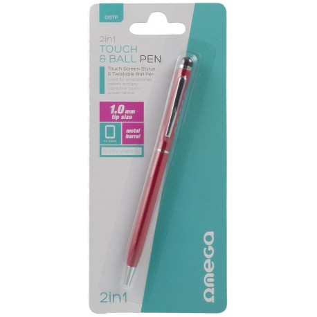 Omega puutepliiats Stylus, punane