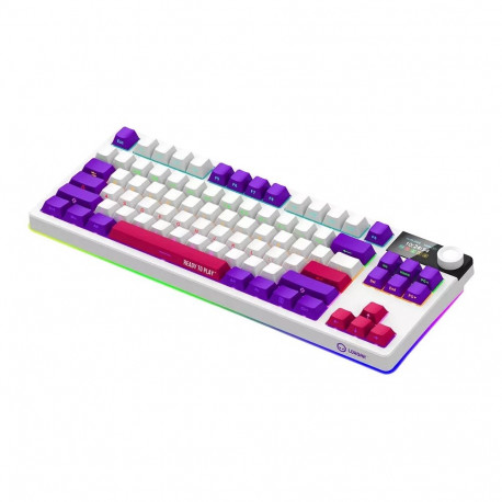 Mänguriklaviatuur Lorgar KBP70TKLW Wireless TKL mech RGB, valge