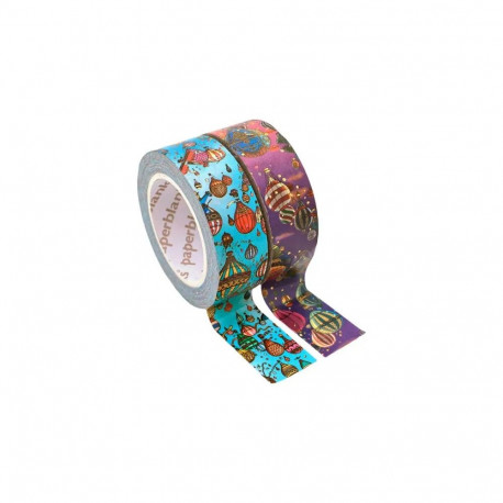 Paberteip Paperblanks Washi Tape Mixed Pack 2tk, Balloon Festival/Sunset Ride
