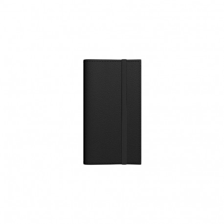 Midimärkmik FLEX Nädal V must, spiraalköide, kummist kinnituspael, kunstnahast kaantega 2026a.