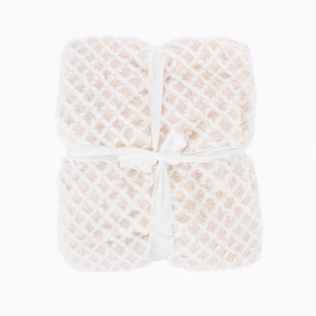 mink ruuduline pleed 150x200 cm beež