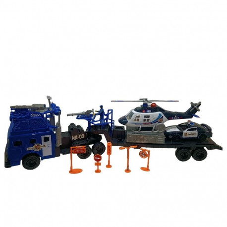 FREE WHEEL POLICE TRUCK SET WITH LIGHT