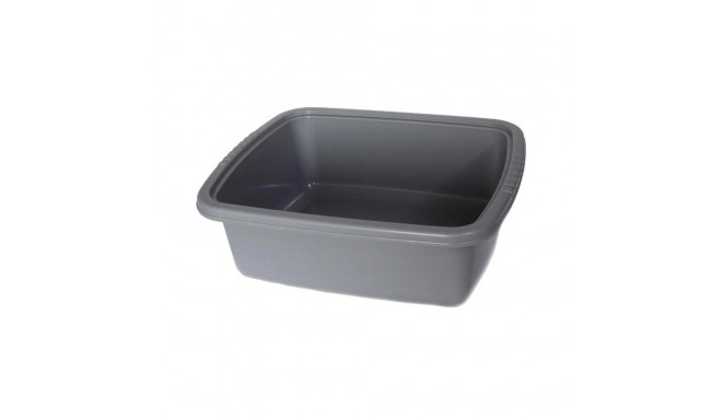 SQUARE BASIN 9L 34X34X13.5CM COCOA