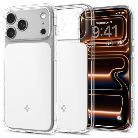 Kaitseümbris Ultra Hybrid T (MagFit), Apple iPhone 17 Pro Max, valge / läbipaistev, MagSafe ühilduv,