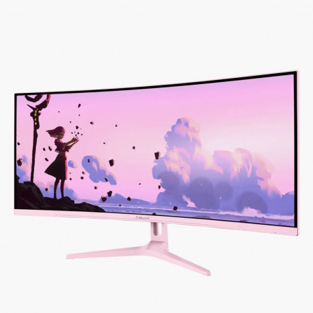 Arozzi Nova 34" VA UWQHD 21:9 165 Hz 1 ms 3440 x 1440 pikslit 350 cd/m² 2 HDMI-pordiga roosa monitor