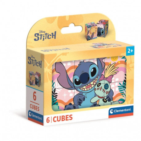 Puzzle 6 Klocków Sześcianów DISNEY STITCH Clementoni 40905