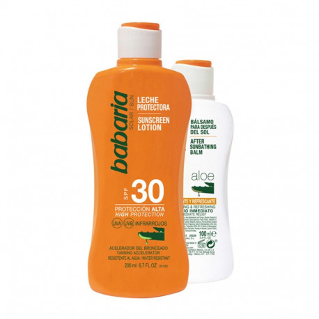 Babaria päevituspiim Aloe Vera SPF30 200ml + päevitusjärgne piim 100ml