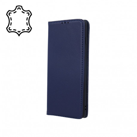 Genuine Leather Smart Pro for iPhone 17 Air 6,6" navy blue