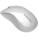 CANYON MW-11, 2.4 GHz Wireless mouse ,with 3 buttons, DPI 1200, Battery:AAA*2pcs ,pearl white grey67