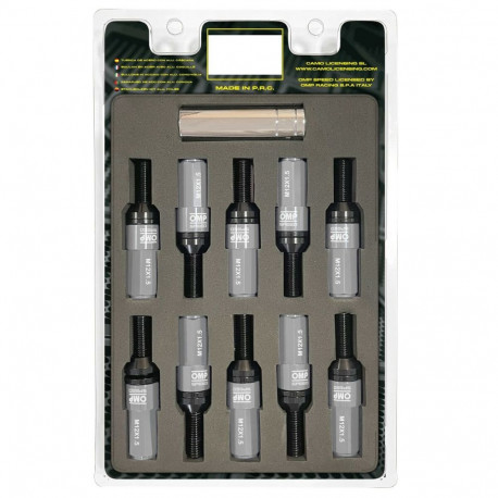 Screw kit OMP OMPS09981204 28 mm Grey M12 x 1,50