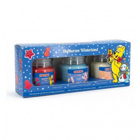 "CANDLE Duftkerze Haribo Winterland 3er Set"