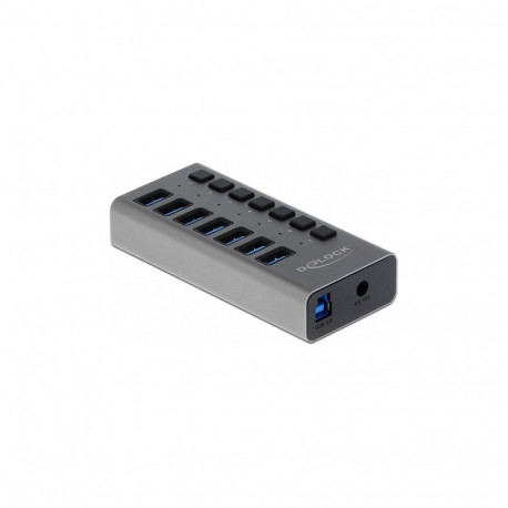 "Externer USB 5 Gbps Hub mit 7 Ports + Schalter"