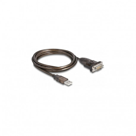 "Adapter USB 2.0 Typ-A zu 1 x Seriell RS-232 D-Sub 9 Pin Stecker mit Muttern 1,5 m"
