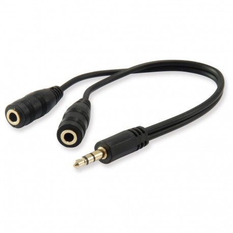 Equip audiokaabli jagaja 3.5mm 1x St/2x Bu