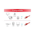 "Equip Patchkabel Cat6 U/UTP 2xRJ45 0.25m rot Polybeutel"