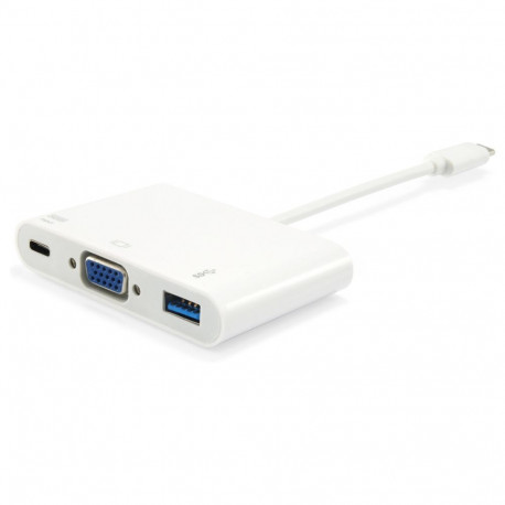 "Equip Dock USB-C->VGA.USB3.0.60WPD 15cm ws"