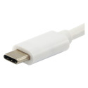 Equip USB-C - VGA, USB 3.0, 60W PD dokkimisjaam, 15 cm, valge