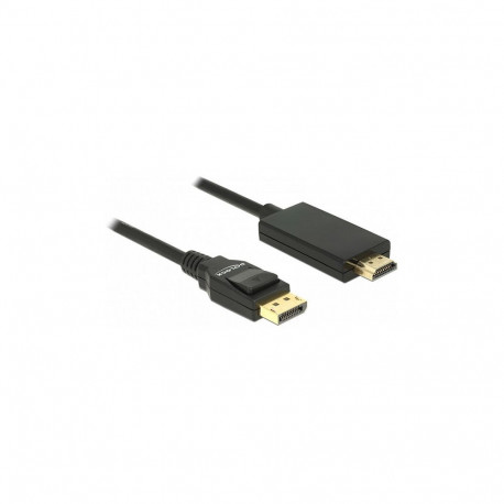 "DELOCK Kabel Displayport 1.2 Stecker > High Speed HDMI-A Stecker Passiv 4K 2 m schwarz"