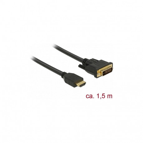 "DELOCK HDMI zu DVI 24+1 Kabel bidirektional 1.5 m"
