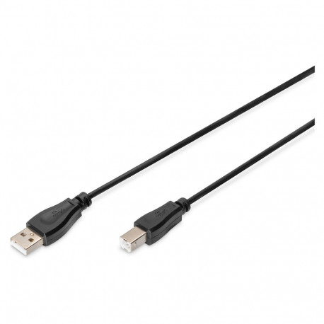 "DIGITUS USB 2.0 Anschlusskabel Typ A -B St/St 1.0m, sw"