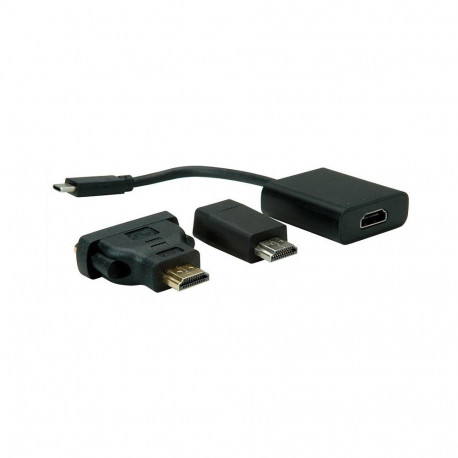 "VALUE Display Adapter USB Typ C - VGA + HDMI + DVI"