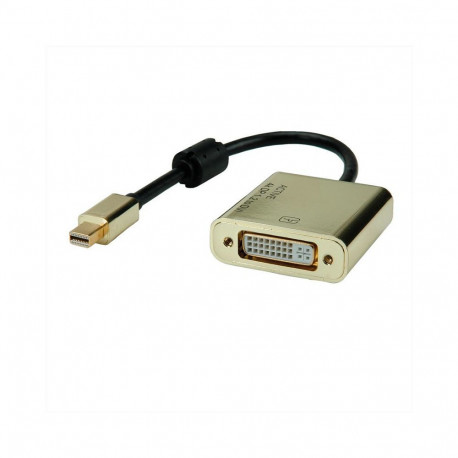 "ROLINE GOLD 4K Mini DisplayPort-DVI Adapter Aktiv v1.2mini DP ST - DVI BU"
