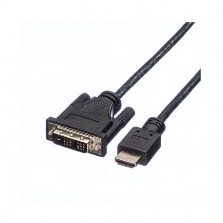 "ROLINE DVI KABEL.DVI-HDMI.1.5M"