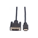 "ROLINE DVI KABEL.DVI-HDMI.1.5M"
