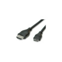 "ROLINE HDMI KABEL+ETH..A-C.0.8M"