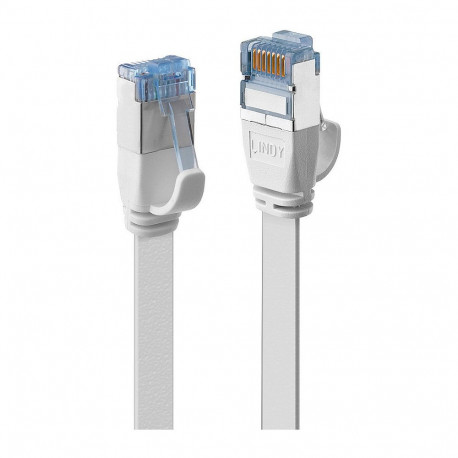 "LINDY Patchkabel Cat6A U/FTP Flachband weiß 3.00m"