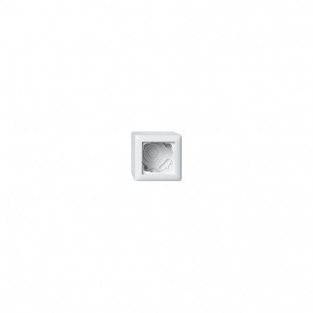 Gira 106103 1-osaline pindpaigalduskorpus + raam Standard 55 puhasvalge