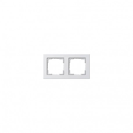"GIRA 021229 Rahmen 2f reinweiß E2 E2 glänzend 2-fach"