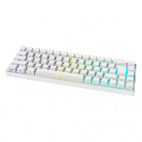 Deltaco Gaming WK95R valge juhtmevaba RGB mänguriklaviatuur
