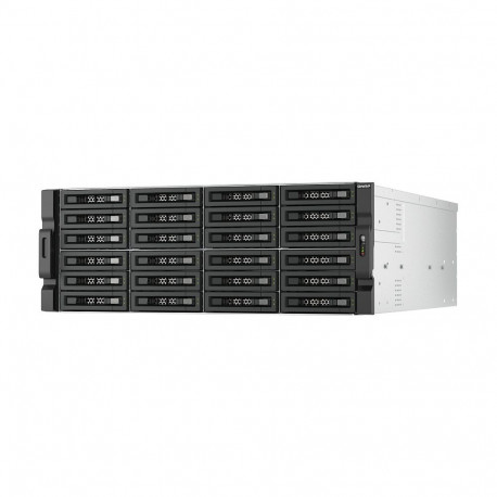 QNAP laienduskorpus TL-R2400PES-RP 24 pesaga 4U püstikusse paigaldatav PCIe SATA JBOD 6,35/8,89cm 2,